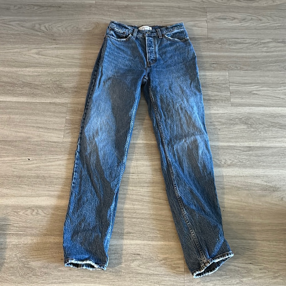 Abercrombie The Dad High Rise Size 25 Long
